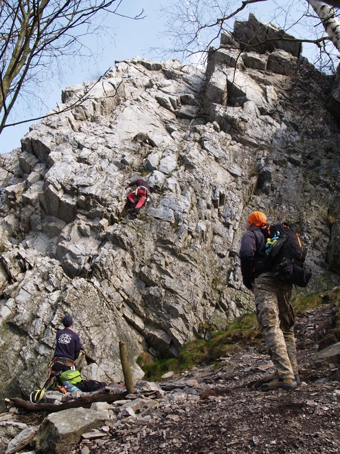 Studený hrad is a favourite mountaineering site