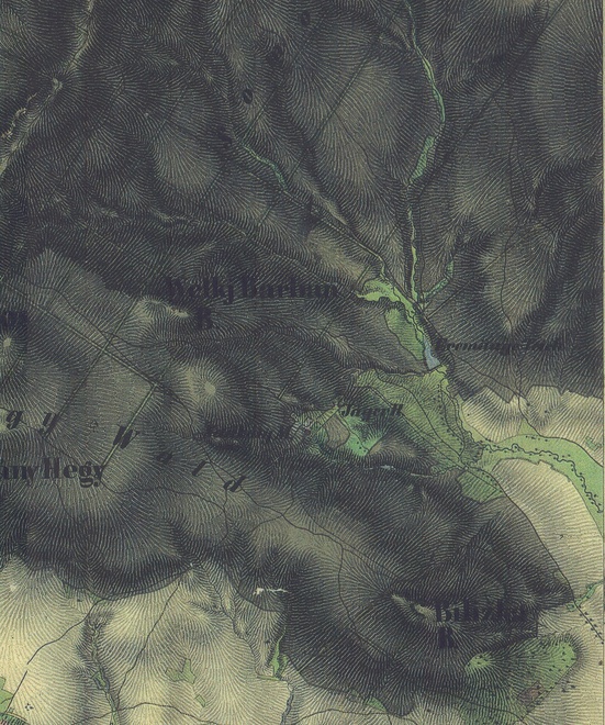 Staré jazero v roku 1839 podľa druhého vojenského mapovania.