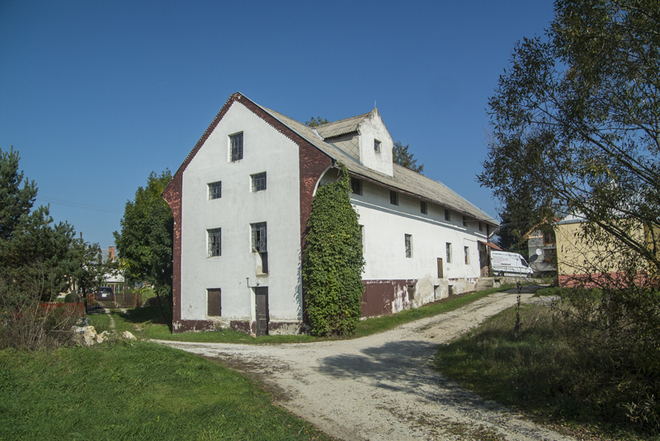Mill in the Mlynská Street No. 492, built before 1950 on the place of an older mill from the 19th century 