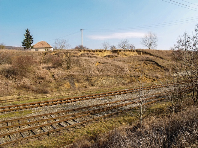  Landslips at the railway station Žirany, near station No. 32 of the Kostoľany educational trail