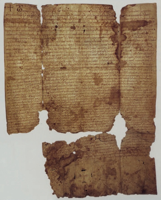 Zoborská listina kráľa Kolomana (1070–1116) z roku 1113, v ktorej sa spomína majetok Costelan, dnešné Kostoľany pod Tribečom